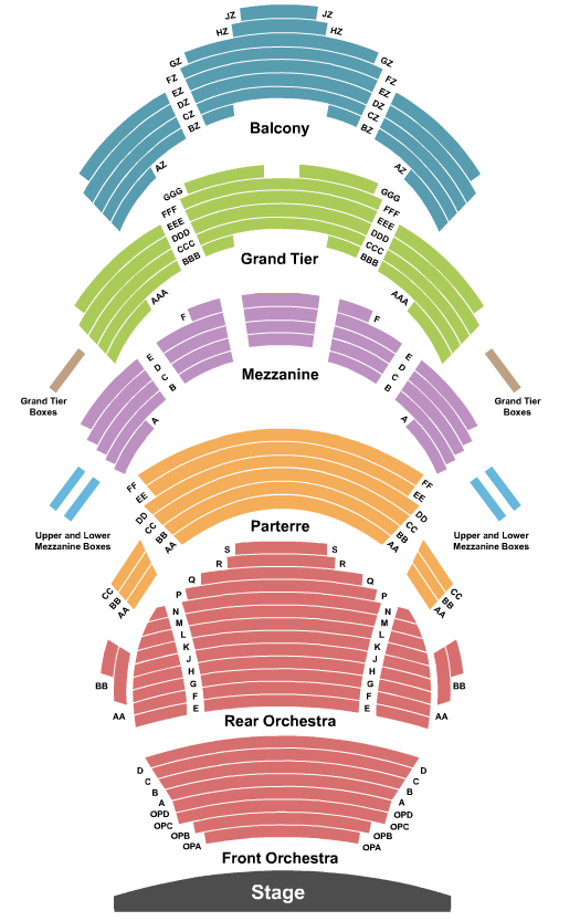 Muriel Kauffman Theatre The Nutcracker Seating Chart